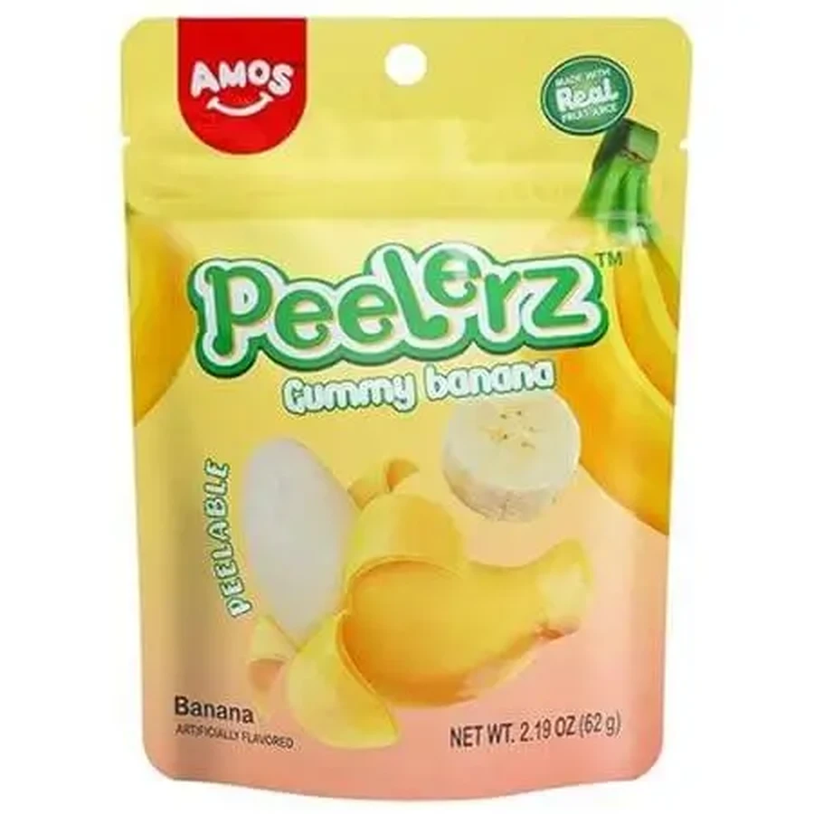 Желейне бананове желе Peelerz Gummy, 65 г, Amos: ціни та характеристики