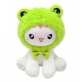 Игрушка плюс Забавный кот, 28 см, зеленый, Вяпара