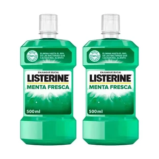 Listerine Duplo Свежая мята для полоскания рта, 2 x 500 мл