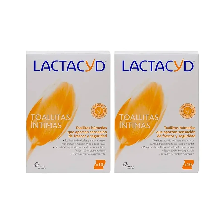 Lactacyd Duplo Индивидуальные гигиенические салфетки 2 x 10 шт.: цены и характеристики