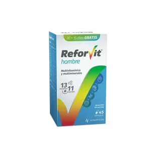 Reforvit Daily пищевая добавка для ежедневного обогащения, адаптированная к потребностям стареющих людей и мужчин, 45 капсул