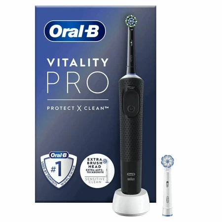 Электрическая зубная щетка Oral-B Vitality Pro черная: цены и характеристики