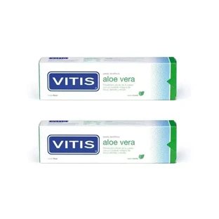 М'ятна зубна паста Vitis Aloe Vera, 2X150 мл