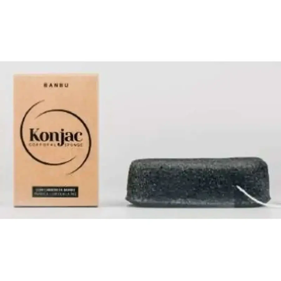 Banbu Konjac Отшелушивающая губка черная, 5 гр: цены и характеристики