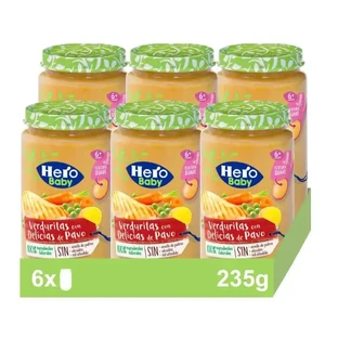 Hero Baby Pack Овочевий пиріг з індичкою, 6 шт. по 235 г