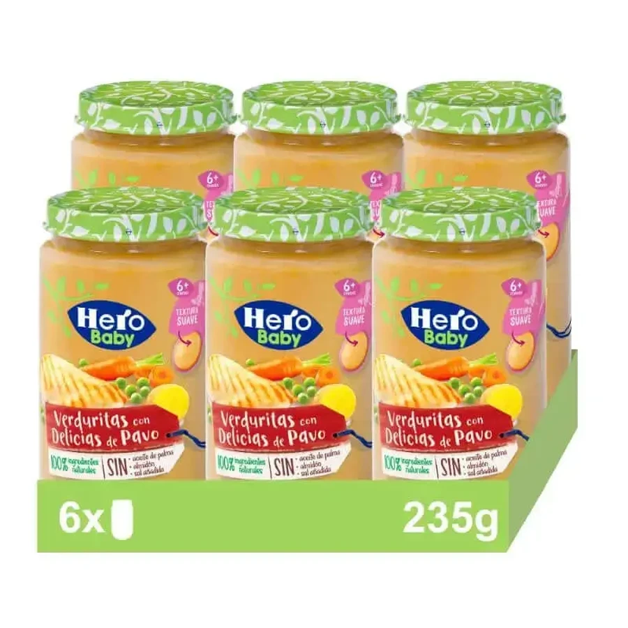 Hero Baby Pack Овочевий пиріг з індичкою, 6 шт. по 235 г: ціни та характеристики