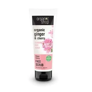 Очищувальний пілінг для обличчя з імбиром та вишнею Organic Shop 75 мл.