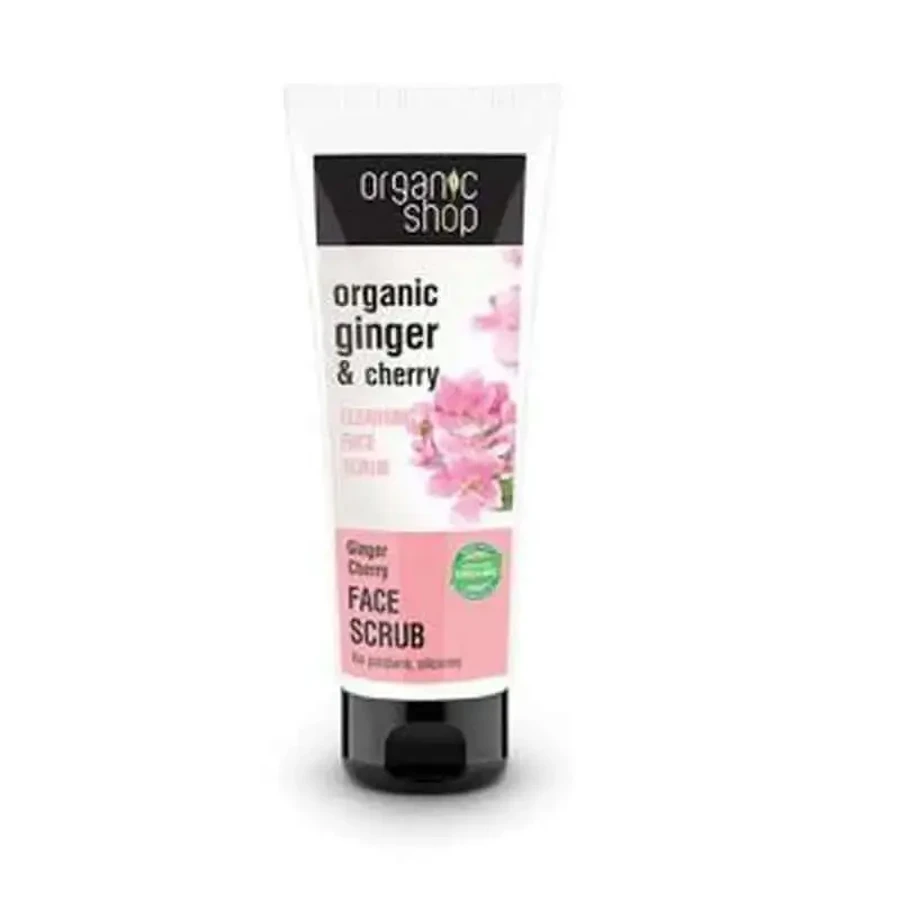 Organic Shop Имбирь и вишня Очищающий пилинг для лица 75 мл.: цены и характеристики