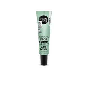 Organic Shop Увлажняющая сыворотка для лица для всех типов кожи Авокадо и Алоэ от Organic Shop, 30 мл