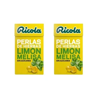 Ricola Лимонные жемчужины без сахара, 2X25 г