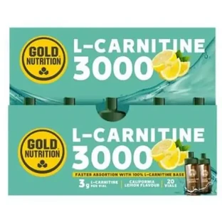 Gold Nutrition L-карнітин 3000 мг зі смаком лимона 20 флаконів