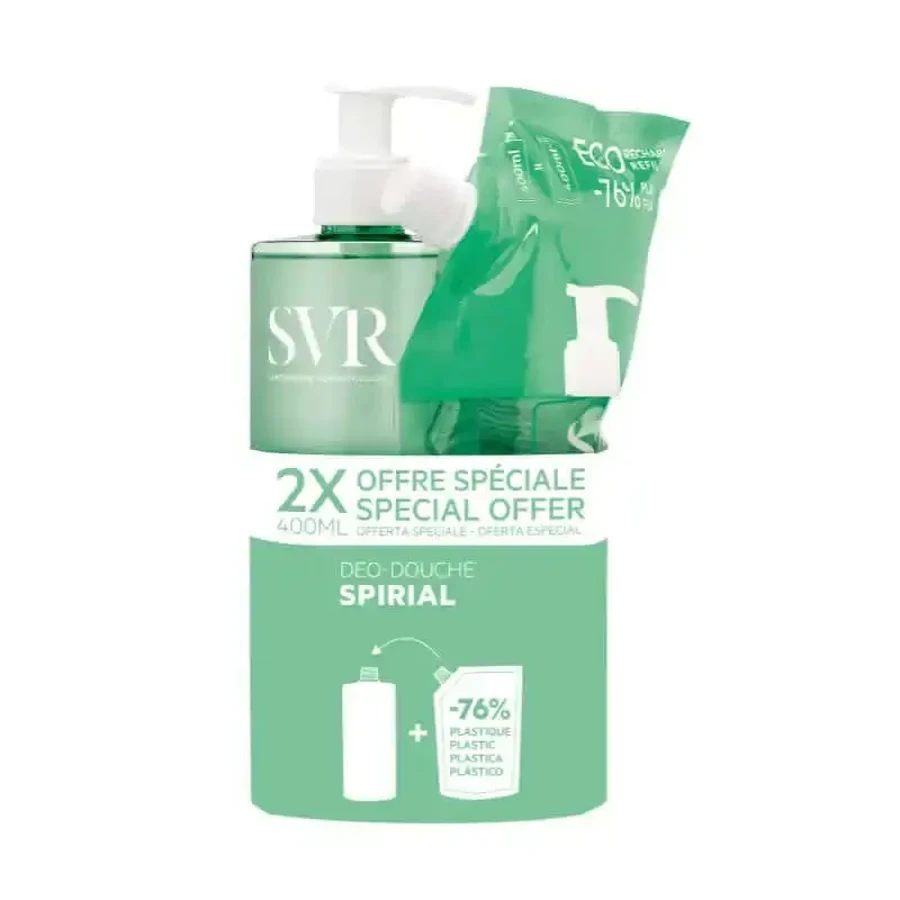Гель для душу Svr Spirial Deo + поповнювач, 400 мл: ціни та характеристики