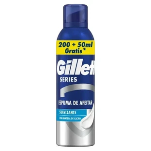 Gillette Series Разглаживающая пена для бритья с маслом какао, 250 мл