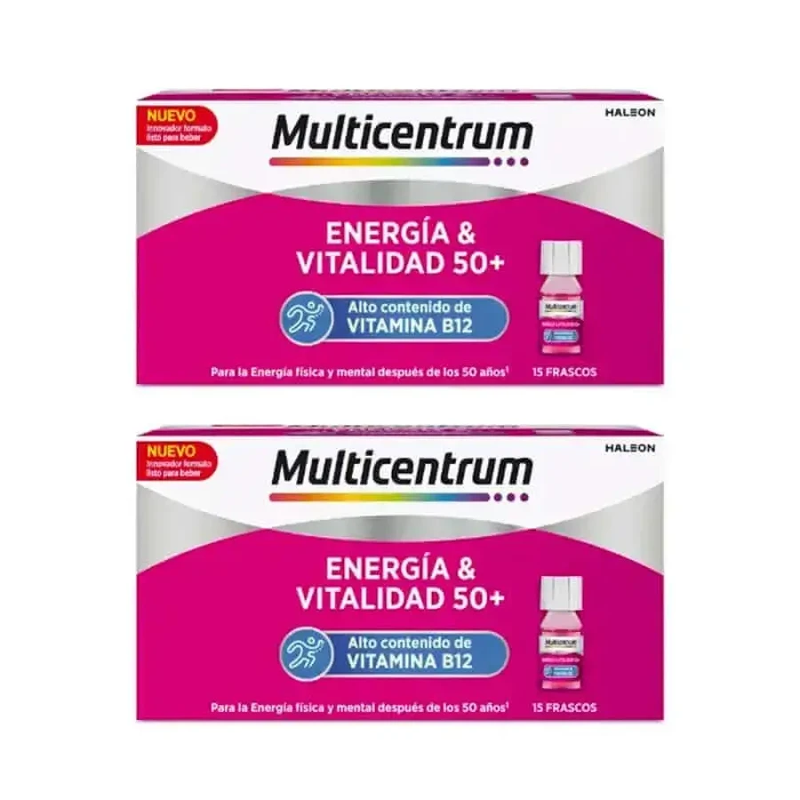 Multicentrum Energy and Vitality Pack 50+ 2 x 15 флаконов: цены и характеристики