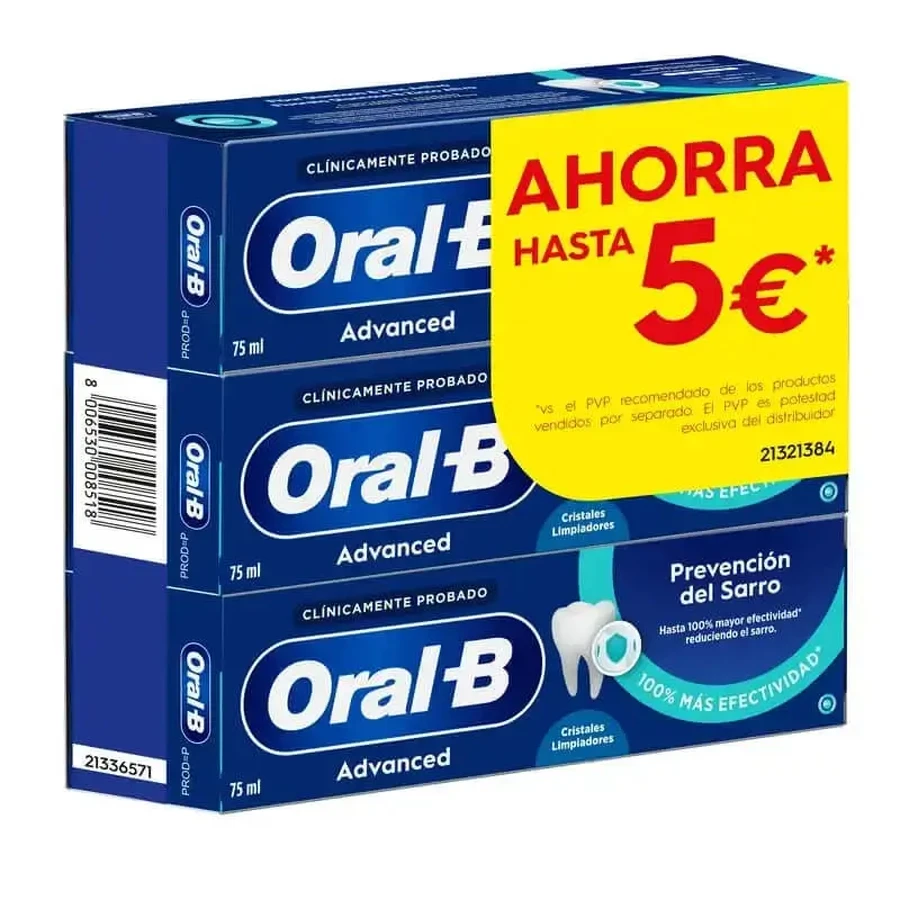 Oral-B Advanced Tartar Prevention Triplicate, 3x75 мл: цены и характеристики