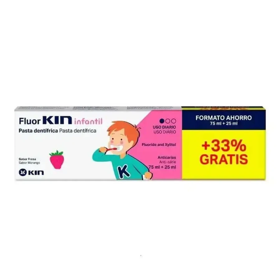 Детская зубная паста KIN FluorKIN 75+25 мл: цены и характеристики