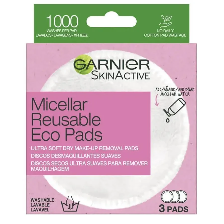Очищающие подушечки из микрофибры многоразового использования Garnier Skin Active: цены и характеристики