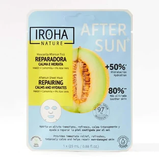 Iroha Nature Natural Extracts Aftersun Repairing Facial Mask, 20 Ml