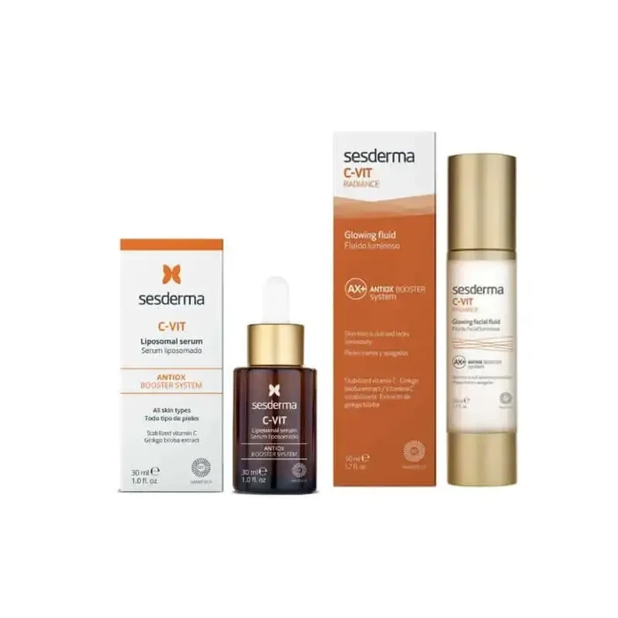 Sesderma Pack C-Vit Liposomal Facial Serum 30 ml + Luminous Radiance Fluid 50 ml: цены и характеристики