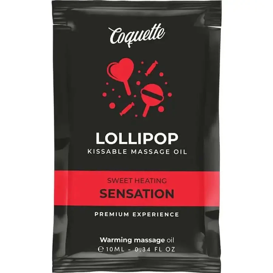 Coquette Cosmetics Desire Pocket Kissable Kissable Lollipop Warming Massage Oil 10 Ml: цены и характеристики