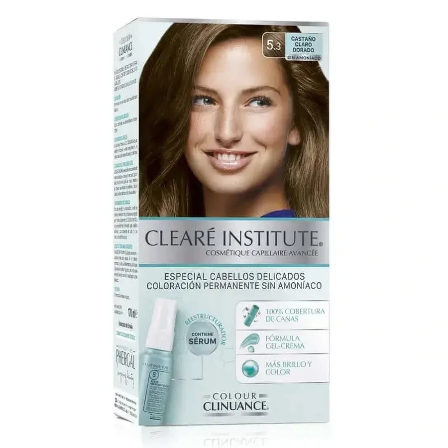 Перманентна безаміачна фарба Clearé Color Institute Clinuance 5.3 Світло-золотисто-коричнева: ціни та характеристики