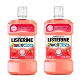 Listerine Duplo Детский ополаскиватель для рта без спирта, защита от кариеса с фтором, 2 x 500 мл