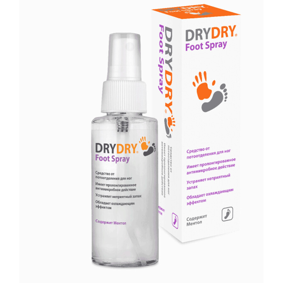 Спрей-дезодорант для ніг Dry-Dry Foot spray 100 мл: ціни та характеристики