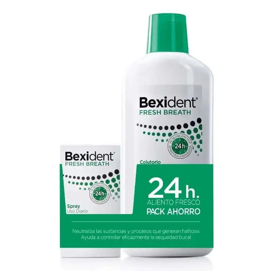 Isdin Bexident Fresh Breath Pack Mouthwash 500 Ml + Mouth Spray 15 Ml: цены и характеристики