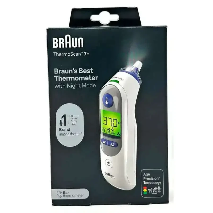 Термометр Braun Thermosacan 7 Thermosacan Irt6525 Термометр Braun Thermosacan 7 Thermosacan Irt6525, 1 шт.: ціни та характеристики