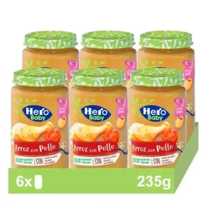 Hero Baby Рис с курицей, 6 х 235 грамм