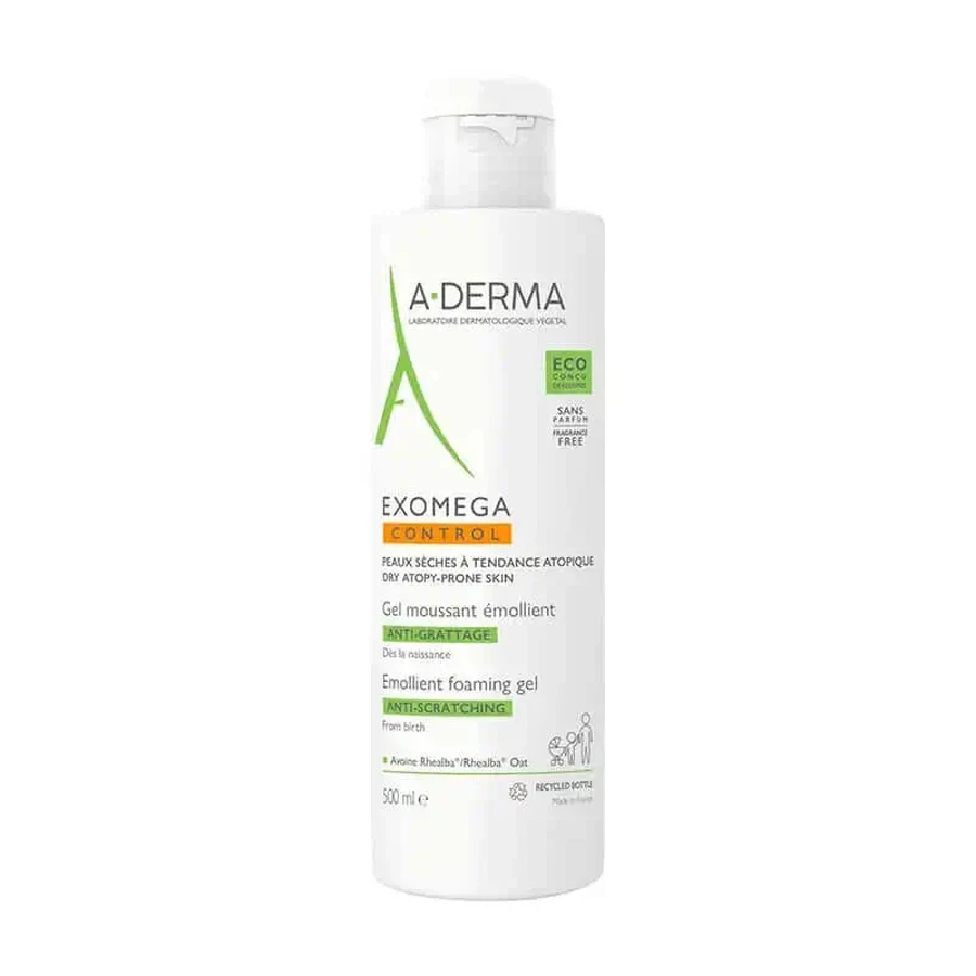A-Derma Exomega Control Пом'якшувальний очищувальний гель 500 мл: ціни та характеристики