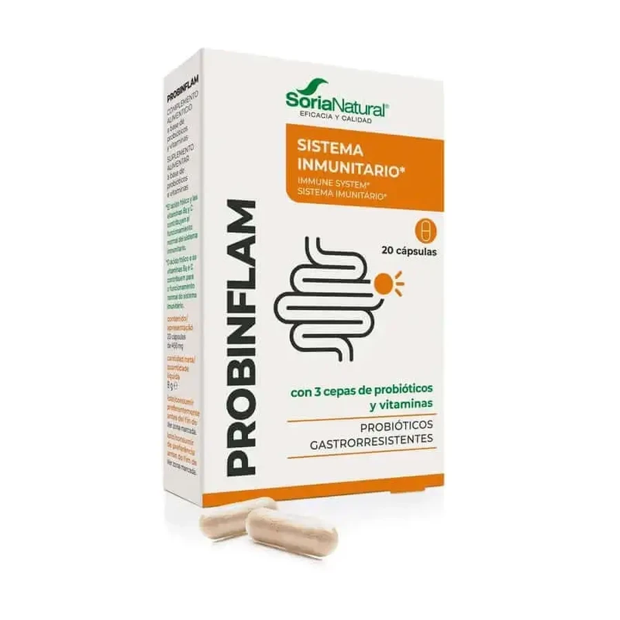 Soria Natural Probinflam 20 капсул: ціни та характеристики