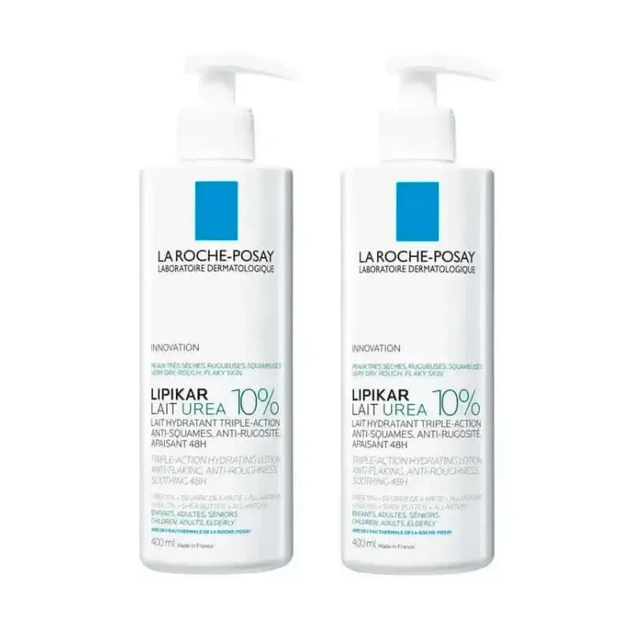 La Roche Posay Lipikar Lait Urea 10%, флакон 2 x 400 мл: цены и характеристики