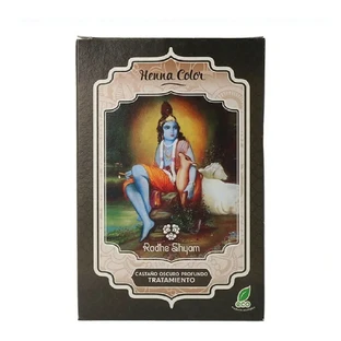 Pusiau laikinas dažas Radhe Shyam Dark Brown Henna Powder (100 g)