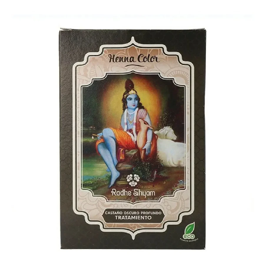Pusiau laikinas dažas Radhe Shyam Dark Brown Henna Powder (100 g): цены и характеристики