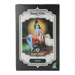 Перманентна фарба для волосся Radhe Shyam Shyam Shyam Henna Порошок чорної хни (100 гр)