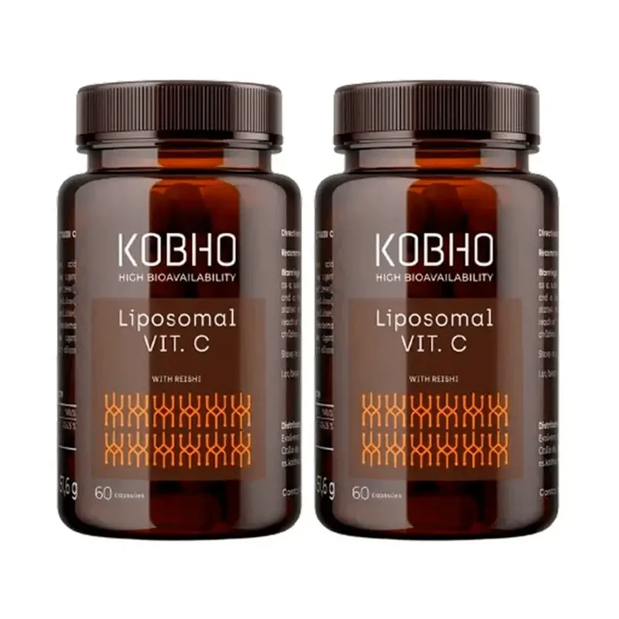 Ліпосомальна добавка Kobho Labs Duplo Lipozomal Vitamin C + Reishi, 2 x 3 x 60 капсул: ціни та характеристики