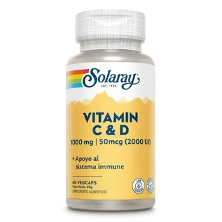 Solaray Витамин C и D, 60 капсул