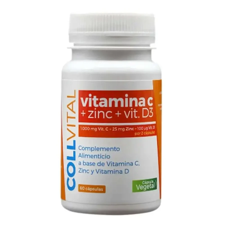 Triconatura Vit C + Zinc + Vit D3 60 капсул Collvital: цены и характеристики
