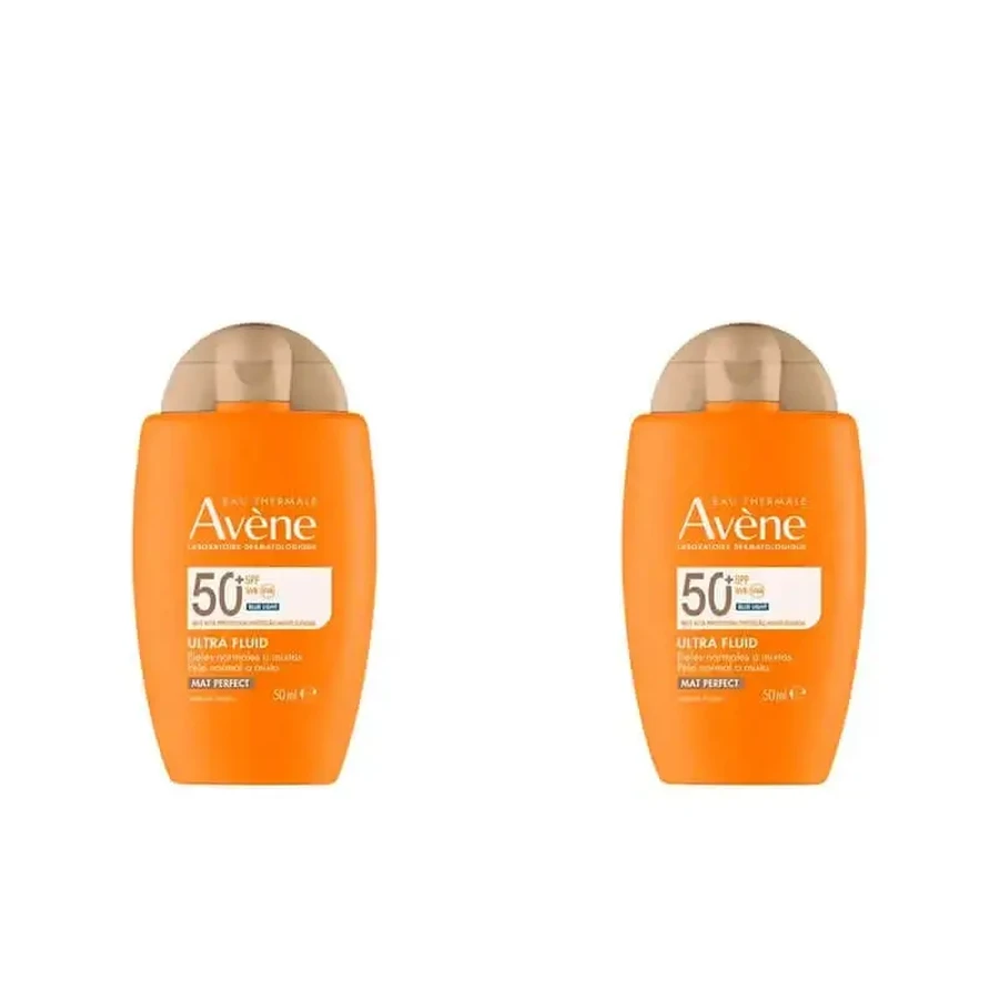 Avene Ultra Fluid Mat Perfect Color Mat Perfect Color Spf50+, 2X50 мл, Ultra Fluid Mat Perfect Color Spf50+, 2X50 мл: ціни та характеристики