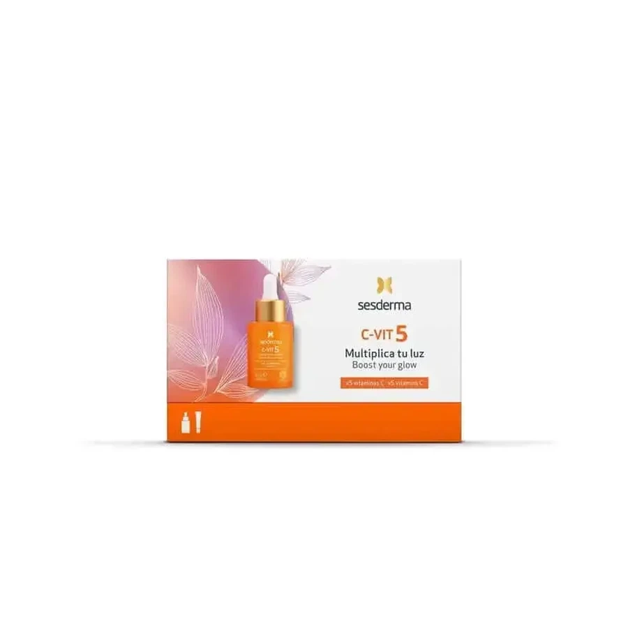 Sesderma C-Vit 5 Сироватка 30 мл + Флюїд, що світиться 10 мл: ціни та характеристики