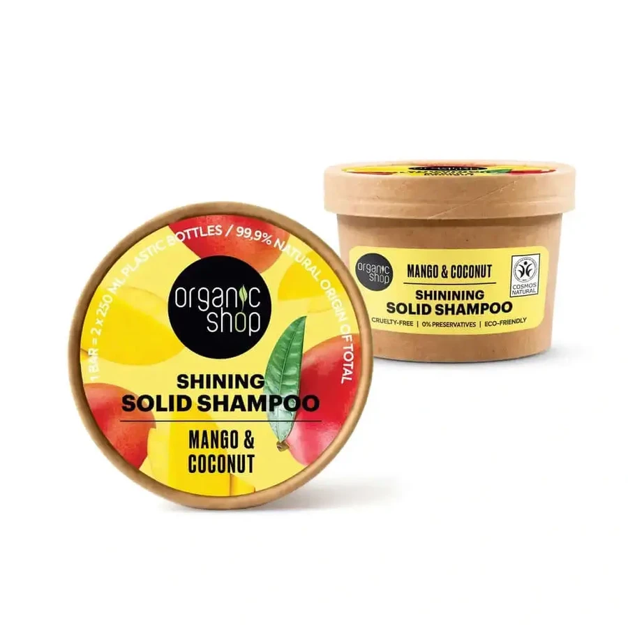 Твердый шампунь Organic Shop Mango & Coconut, 60 Г: цены и характеристики