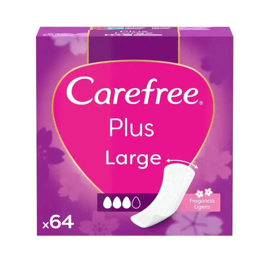 Carefree Plus Light Fragrance Large 64pachete: цены и характеристики