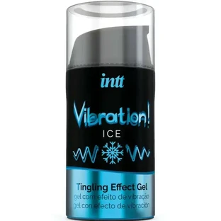 Intt Потужний інтимний стимулюючий гель-вібратор з холодним ефектом 15 мл