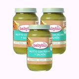 Babybio Ризотто из лука-порея с лососем, упаковка 3 х 200 г