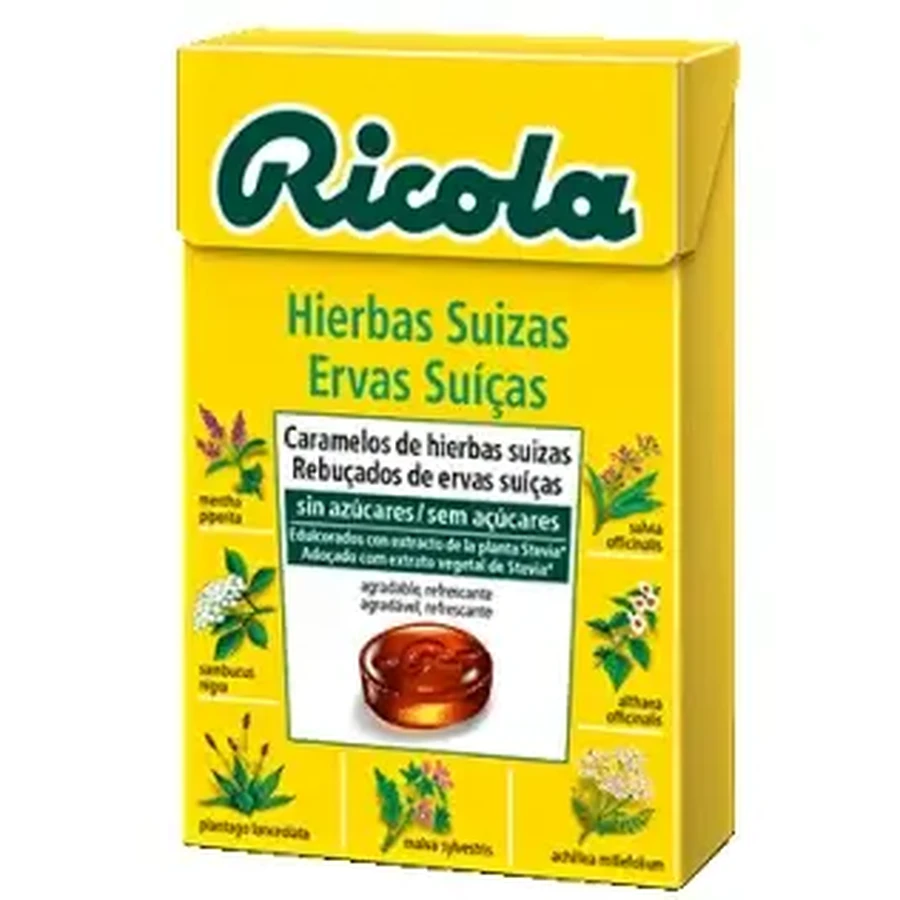 Ricola Швейцарские травы Конфеты без сахара 50 г: цены и характеристики