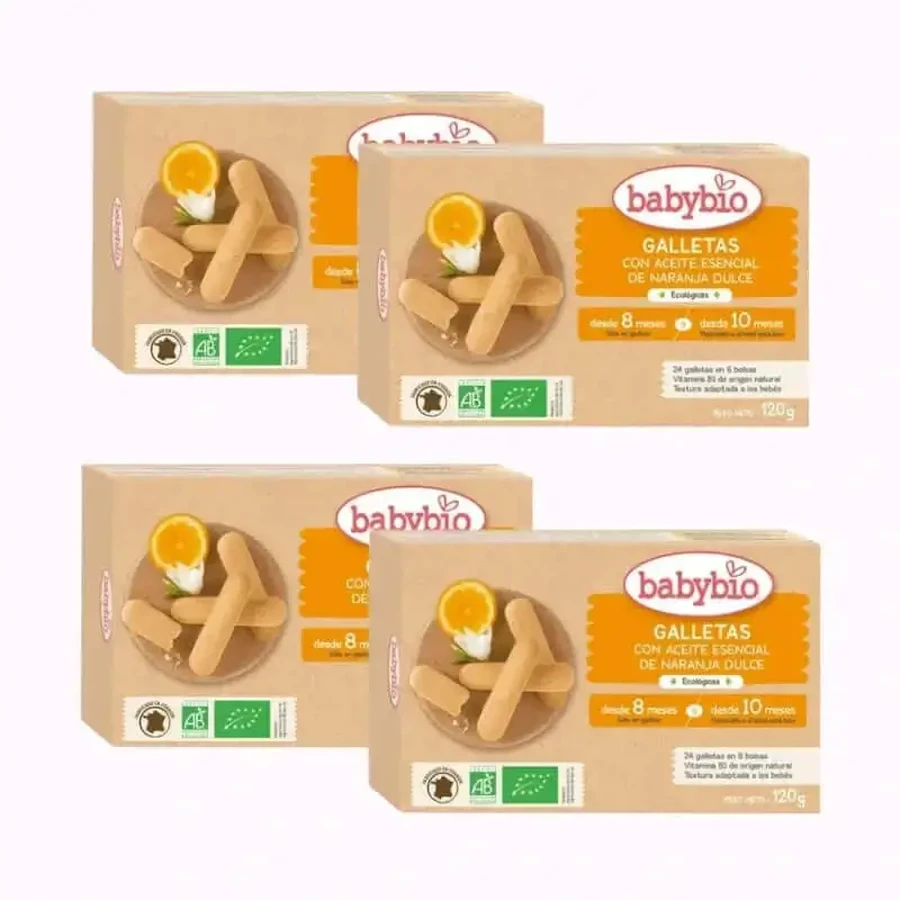 Печиво для прорізування зубів Babybio, упаковка 4 х 120 г: ціни та характеристики