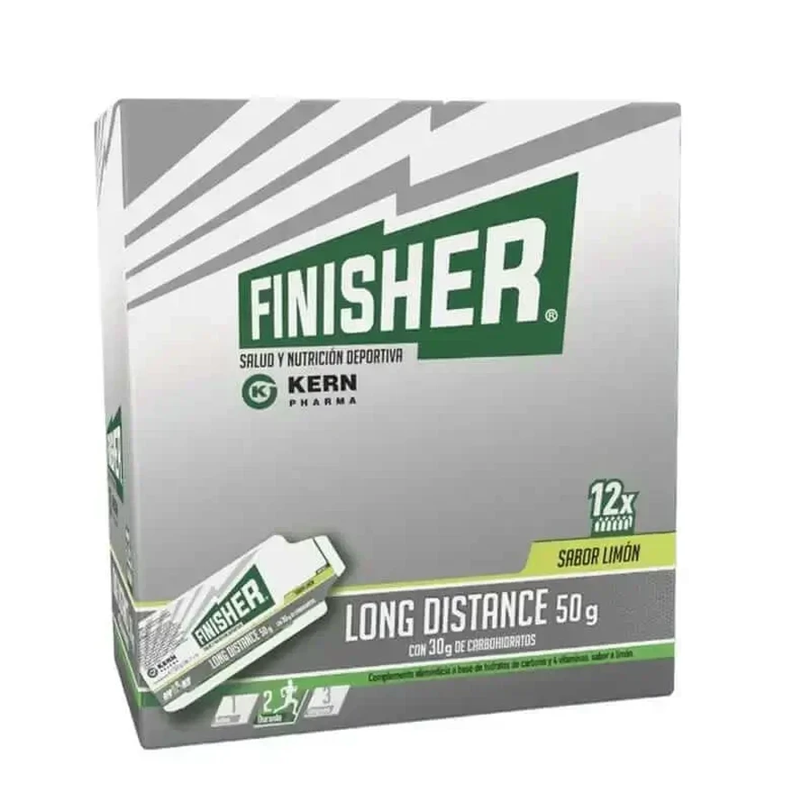 Фінішер Long Distance Gel Лимон, 50 г х 12 пакетиків: ціни та характеристики