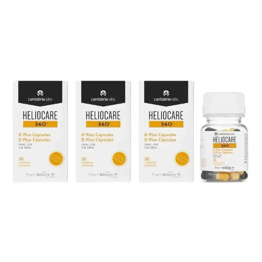 Heliocare 360° D Plus, 3X30 капсул: цены и характеристики