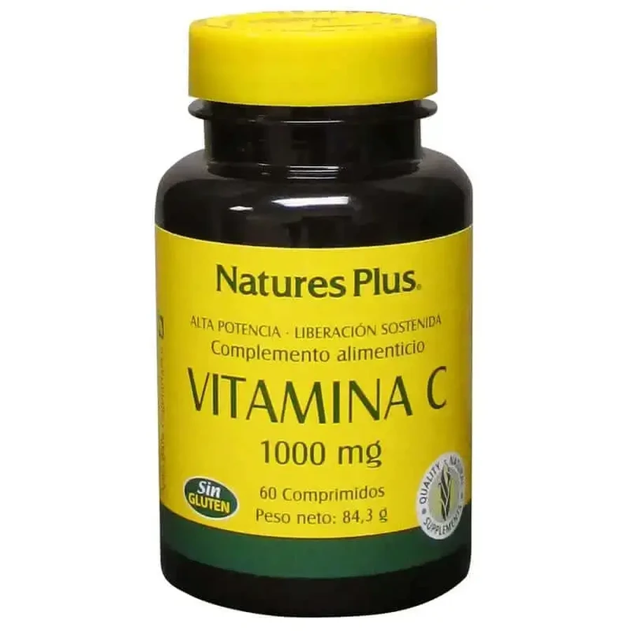 Natures Plus Вит. C 1000 мг + шиповник (рет. действие), 60 таблеток: цены и характеристики